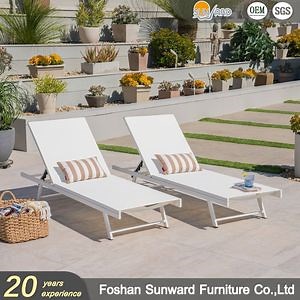 [Hot Item] Outdoor Aluminum Garden Elegant Recliner Lounger Furniture Set Pool Chaise Lounge
