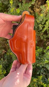OWB Leather Paddle Holster - Fits S&W 5906 M&P Shield MP40