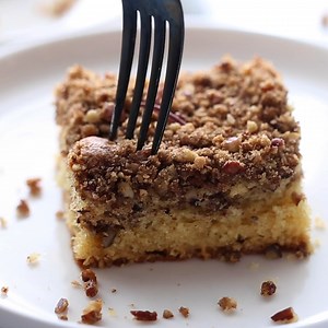 2.9K views · 40 reactions | https://lilluna.com/sour-cream-coffee-cake/ Moist and fluffy sour cream coffee cake is filled with layers of crunchy sweet pecans. It is a tasty breakfast or dessert! | Lil' Luna - Kristyn Merkley | Facebook