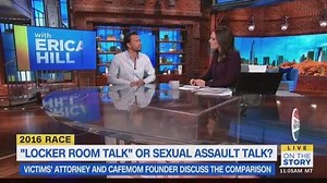 With so much mudslinging, name-calling and downright nasty language on both sides of this race, we wanted to take the politics OUT of the discussion to focus on an important issue every day, not just on an election day: sexual assault. What is the message we are sending to our children, and what still needs to be said? Andrew Shue, Dad, Co-Founder of CafeMom (and, yes, "Billy" from Melrose) and Attorney Lisa Bloom weigh in. | Erica Hill