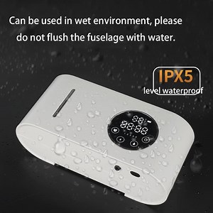 [Hot Item] 2024 New design No Drilling Wall Mount 5 Adjustable LED Display Temperature Hand Free Automatic Touchless Soap Dispenser