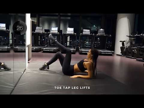 Alexis Ren Ab Workout with BEEPS, REST TIME (with preview), and SAME MUSIC