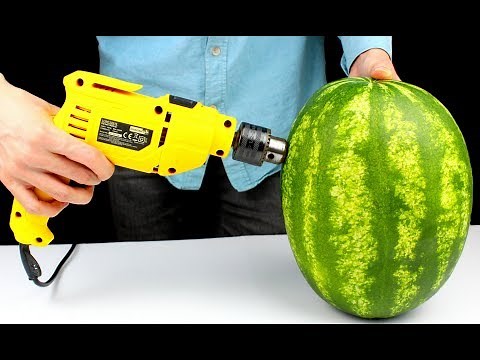 10 Science WATERMELON - Experiments You Can Do at Home Compilation