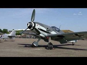 4Kᵁᴴᴰ 4K UHD Messerschmitt BF 109G The Only German Flying BF 109 with Daimler Benz DB605 A engine