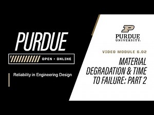 Reliability in Engineering Design | Module 6.2: Material Degradation and TIme to Failure - Example