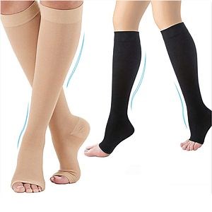 [Hot Item] Compression Socks Medical Prevent Varicose Veins Socks Toeless Support Hose for Women Men Socks