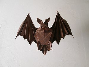 Origami Bat Miyajima Noboru - OrigamiArt.Us