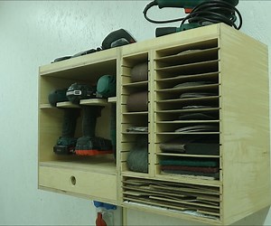 Modular Sandpaper Organizer Cabinet