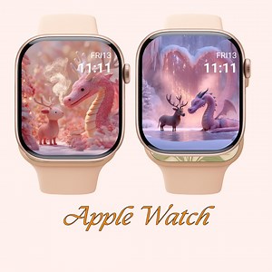 Reindeer & Dragon Couple |sweet Love Fantasy Apple Watch Faces - Etsy Australia
