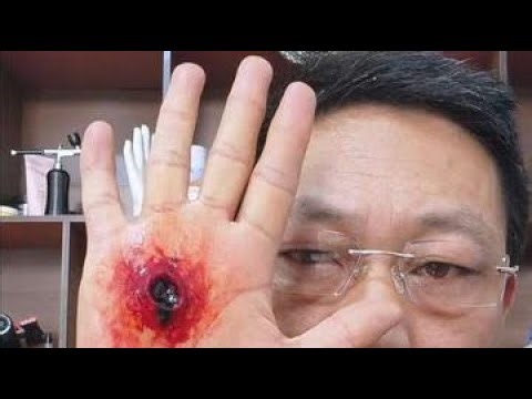 Gunshot make-up #special effects make-up