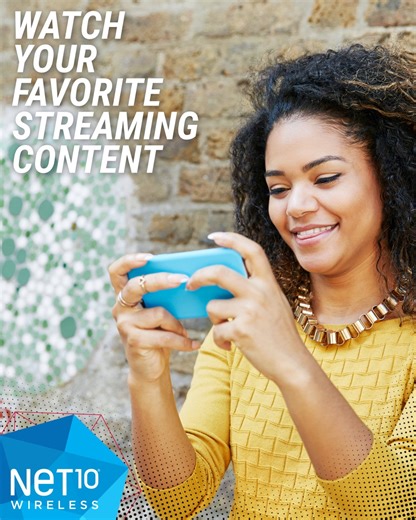 Never miss a streaming moment with a wireless plan made to fit your data needs. http://nt10.ly/6183gIwg1 | NET10