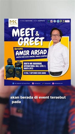 MATTA FAIR is here! Jom kita jumpa kat MATTA FAIR weekend ni di booth MK Haramain dan Umrah4Ladies untuk grab promo dan diskaun pakej-pakej umrah. Ni lah peluang terbaik kita untuk menuju ke Baitullah. #LangkahKeBaitullah #MKHaramain #Umrah4Ladies #MATTAFair2025 | Amir Arsad