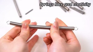 PATIKIL Extension Spring, 10pcs Wire Diameter 0.02", OD 0.24", Free Length 1.6" 304 Stainless Steel Dual Hook Tension Springs for Lawn Tractor Home Repairs DIY, Silver
