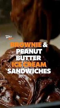 These Brownie Peanut Butter Ice Cream Sandwiches Are Pure Indulgence! 🍫🥜