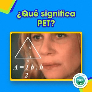 Toma nota para que no te pase a ti: Tereftalato de polietileno. #ÚneteAMiEKO | Únete a mi EKO