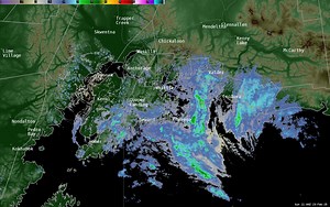 A low pressure system in the northern Gulf of Alaska continues to move towards the Southcentral coastline today. Periods of light snow showers are possible for the western Kenai Peninsula this evening and overnight as the low begins to move inland. #akwx | US National Weather Service Anchorage Alaska