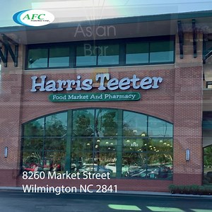 Fast lunch or Easy Dinner! Grab some food at the Asian Hot Food Bar inside Harris Teeter at 8260 Market Street, Wilmington, NC 🍚🥢🥡 The Hot Bar is great to pick up an entree and/or add some sides for dinner. #harristeeter #asianbar #asianfood | AFC Sushi