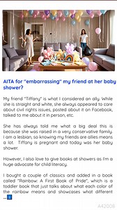 18K views · 28 comments | Woman  Brings LGBTQ Kids’ Book To  Shower, Gets Accused Of Ruining The Party | Reddit AITA | Facebook