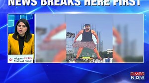 90 reactions | #RamCharan Gets India’s Biggest 256 Feet Cutout In Vijayawada Ahead Of 'Game Changer' Release #GameChanger #ViralVideo #TrendingNow | @Swatij14 | Rajesh Khanna | Facebook