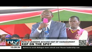 KDF On The Spot: Leaders in Isiolo County have accused military officers of harassing their host communities in the protracted row to evict locals from their ancestral land, in a bid to expand training bases for soldiers. #NTVAtOne | NTV Kenya