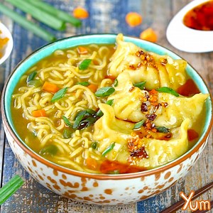 Maggi Dumpling Soup Recipe* in the comment section! | Yum