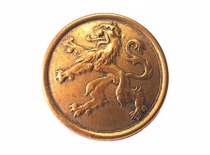 1880s Brass Lion Rampant Livery Button: Signed J & F, Loop Shank - Etsy