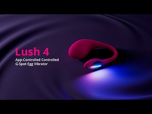 Remote Control Vibrating Egg: Lovense Lush 4 | Bluetooth App-Controlled G-Spot Sex Toy