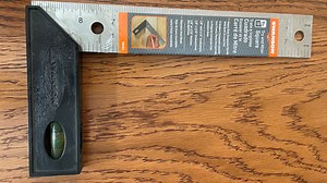 Swanson Tool Co 8" Speedlite Composite Try & Miter Square with Built-In Level, Model TS151