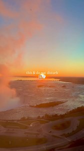 Sunrise over the Falls > snooze button⁠ ⁠ 📸:@glow_byleslie⁠ ⁠ #sunrise #goodmorning #niagarafalls #uniquehotels #reels | Marriott Niagara Falls Fallsview Hotel & Spa
