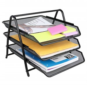 [Hot Item] Low-Price Pull-out Metal Office Desk Storage Shelving Unit Multi-Tier Document Rack