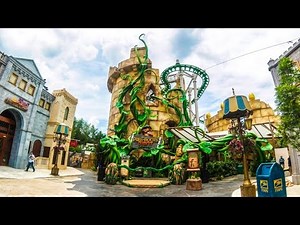 POV of Puss In Boots' Giant Journey Ride at USS