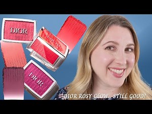 DIOR Rosy Glow Blushes in Berry, Rosewood, Cherry | Swatches & Comparisons