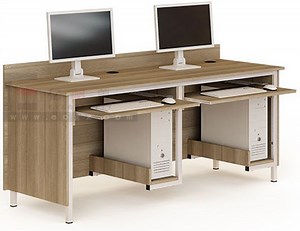 [Hot Item] Hot Sale Wooden Computer Lab Table for 2 Students