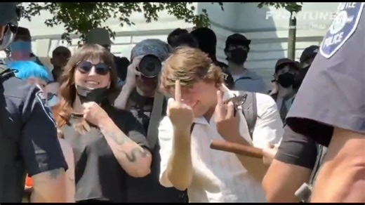 Christian praise and worship gathering hosted by MayDay USA at Seattle's Cal Anderson Park celebrate as police separate far-left activists and militants from attempting to shut down the event. Trans & Antifa leftists attempted to harrass Christians. | Real Lexit