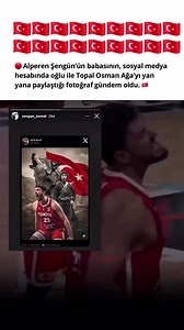 Alperen Sengün'ün babasinin, sosyal medya hesabinda oglu ile Topal Osman Aga'yl yan yana paylastigi fotograf gündem oldu. #kesfet #12devadam #basketbol #alperensengün | Çetin Temel