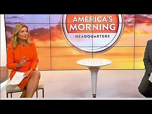 Jen Carfagno - The Weather Channel - 100521 Orange Dress - Profile View - Easy On The Eyes