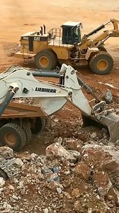 Liebherr 984​ excavator​ loading​ mining​ Truck Part 12 | Sombat Creator