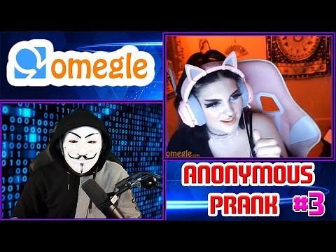 Anonymous Hacking into OMEGLE Video Prank - #3 - Funny Reactions