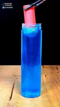 Experiment 1000°C Red Hot Copper Cylinder vs Slime 😱#satisfying #experiment #science #slime