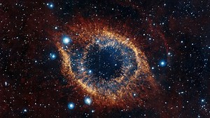 Helix Nebula with Starry Cosmic Explosion Rare Gallery wallpaper