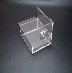[Hot Item] Small Clear Acrylic Children Money Charity Donation Box with Lock