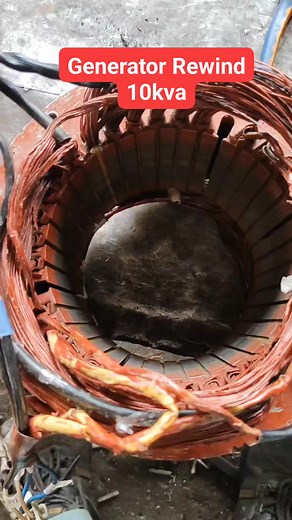 Generator Stator Rewind #generator #RewindandRepair #statorcoil #motor #viral #reels #video | Dhon AlmoCosta