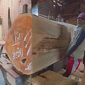 4.7K views · 78 reactions | saw milling giant log | Sawmill & Woodworking | Facebook
