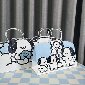 [Hot Item] Eco-Freindly Luxury Bag Kraft Paper Cute Shopping Tote Free Sample Custom Logo Luxury Cardboard Paper Bag