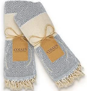 Amazon.com: Turkish Cotton Hand Towels for Bathroom Pack of 2 Gray - Decorative Bathroom Hand Towels - for Kitchen and Everyday Use - Ultra Soft - Pre-Washed - High Absorbent - Quick Dry 16x34 Inch Hand Towels : Home & Kitchen