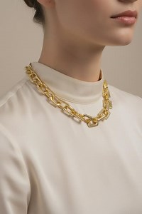 Chunky Square Link Chain Necklace • 42cm Length • 0.5cm Square Links • Gold or Silver - Etsy