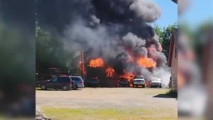 Several vehicles destroyed in fire at garage in Bartlett