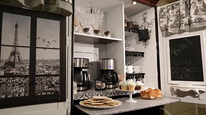 Repurposing a computer cabinet into a Paris Cafe | Goodwill Industries of Southwest Florida