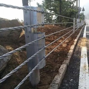 [Hot Item] Flexible Guardrail Cable Barrier Flexible Barrier Steel Wire Rope Guard Rail Barrier