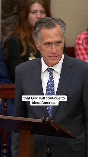 Sen. Mitt Romney gives farewell speech, warning against those who “tear at our unity” #shorts